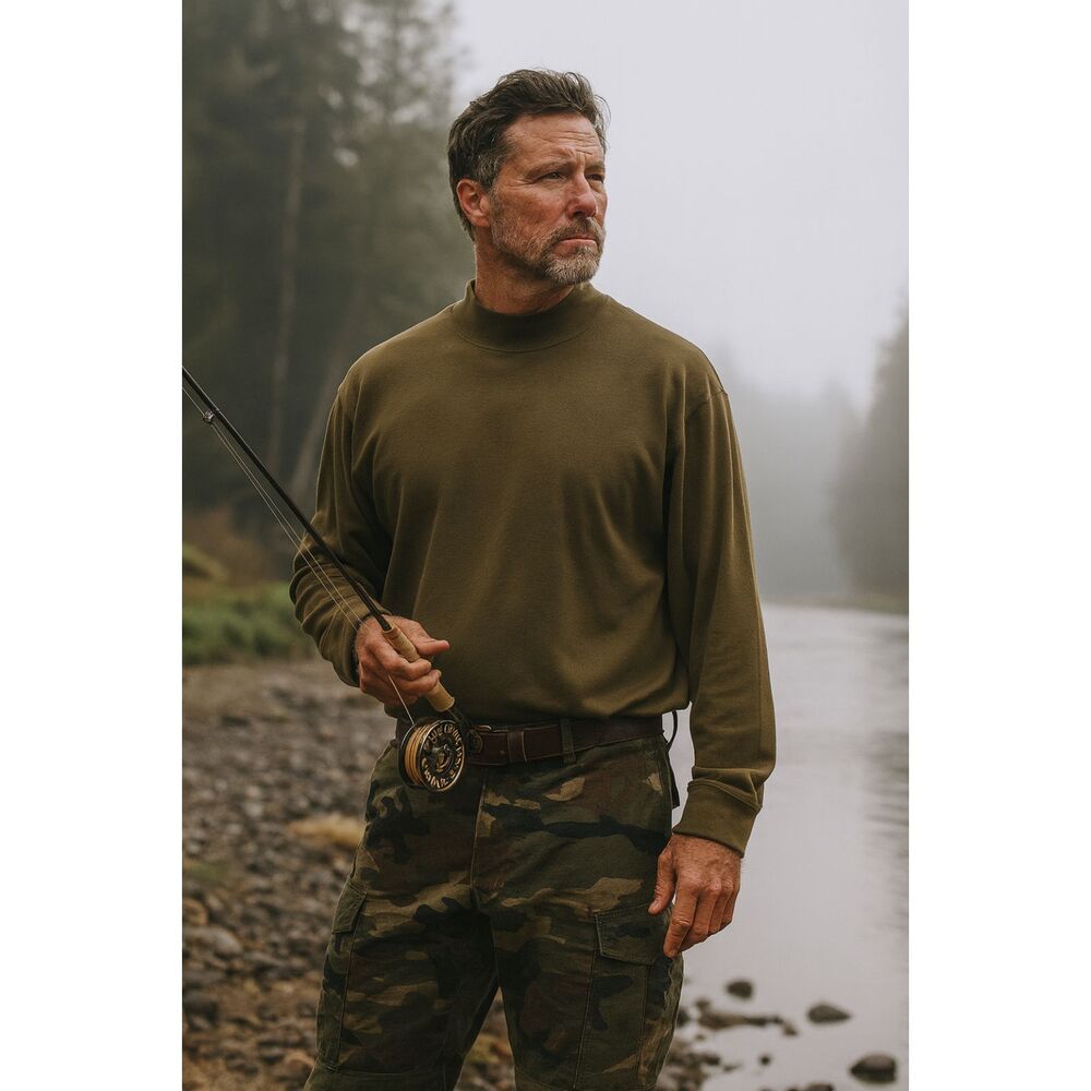 Filson Brown Pullover Long Sleeve Sweatshirt Top … - image 1